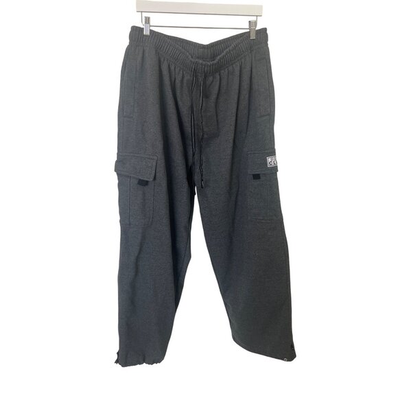 Pro Club Charcoal Gray Heavyweight Cargo Sweatpants - Picture 1 of 6